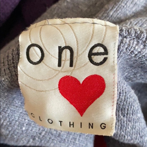 Navy and red zipper cardigan - Picture 5 of 5